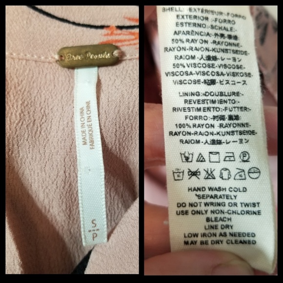 Free People Tie Waist Long Sleeve Shirt Dress - Picture 4 of 8